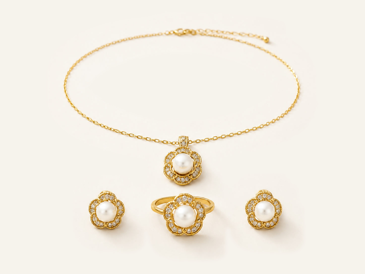 Gold Scallop Set