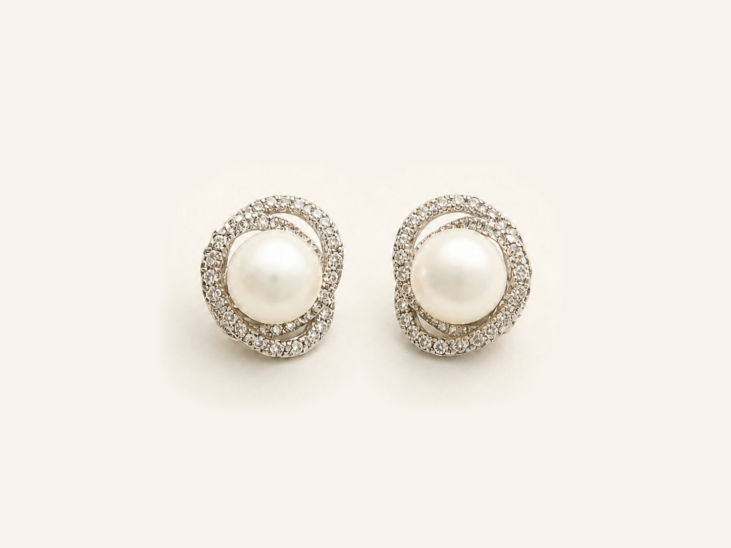 Pavé Swirl Studs